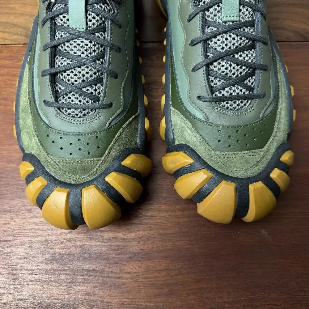 Onitsuka Tiger Dentigre Sneakers 'Green Orange' 1183A794 Mens 9 (Labeled Sample) - Picture 9 of 15